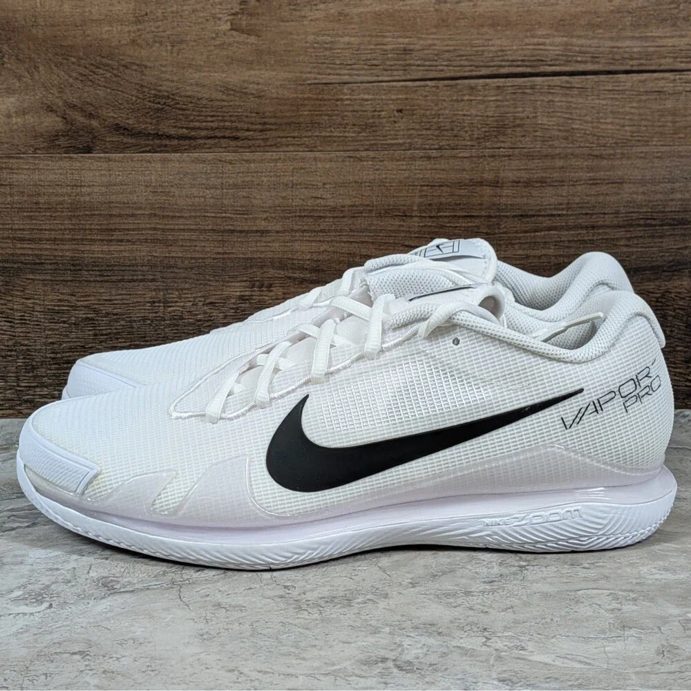 Nike Air Zoom Vapor Pro HC Men's 10.5 Hard Court White Tennis Shoes CZ0220-124 a